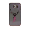 Carcasa hard fashion Samsung Galaxy S7, Contakt Pink Feather