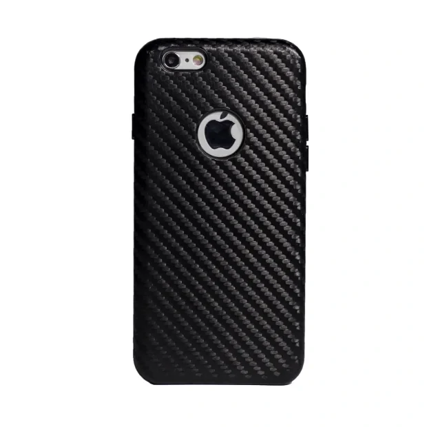 Carcasa hard Iphone 6, Contakt Neagra| Piele Ecologica