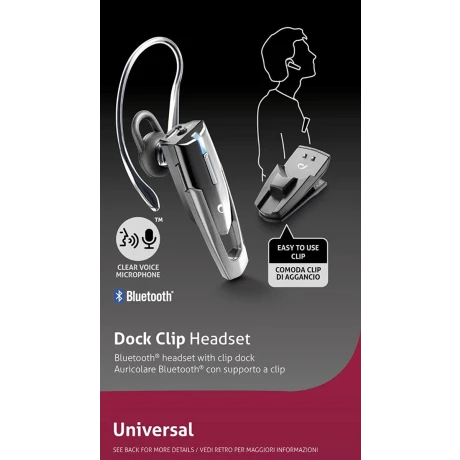 Casca Bluetooth Cellularline Clip, Negru