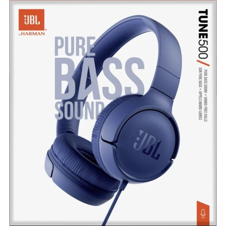 Casti Audio JBL Tune 500 Jack 3.5mm Albastru