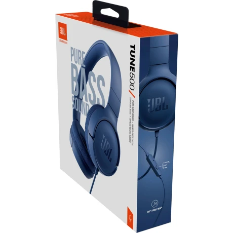 Casti Audio JBL Tune 500 Jack 3.5mm Albastru