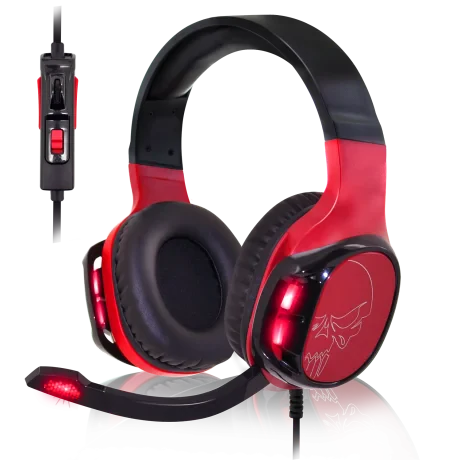 Casti Gaming Audio Spirit of Gamer Elite-H60 Helmet Microfon si Jack 3.5mm Rosu