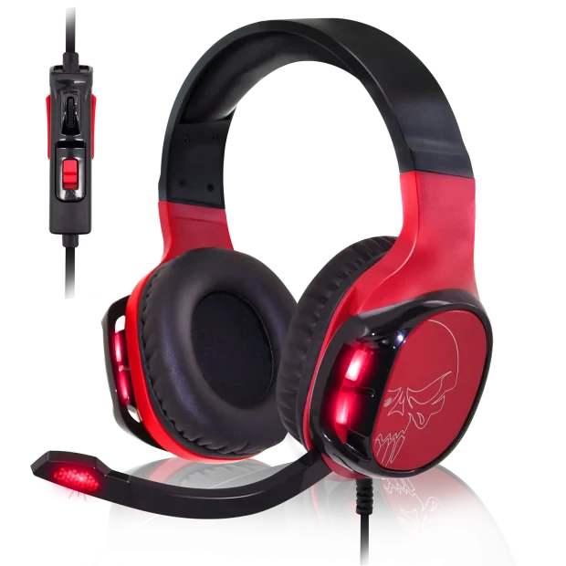 Casti Gaming Audio Spirit of Gamer Elite-H60 Helmet Microfon si Jack 3.5mm Rosu