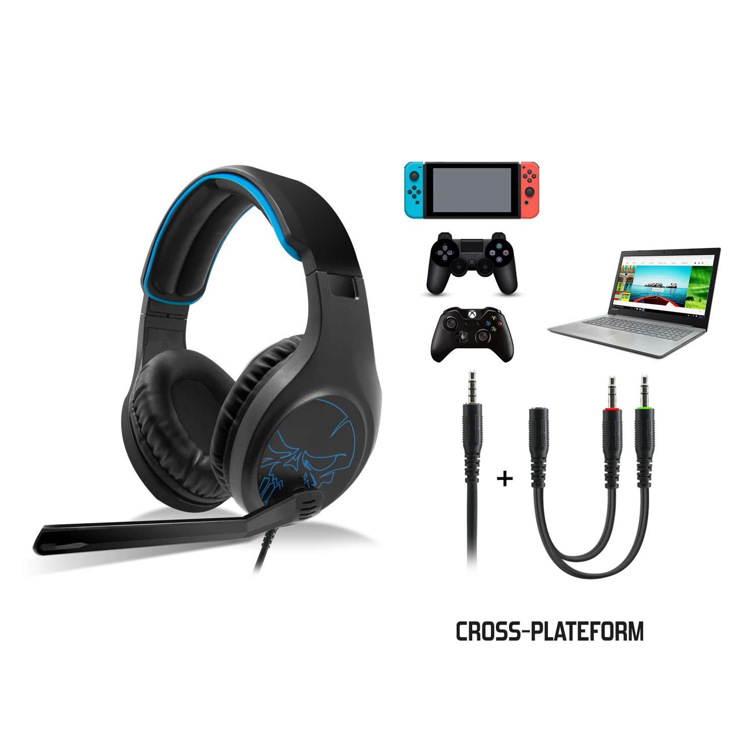 Casti Audio Gaming Spirit of Gamer pentru PS4/Xbox/Nintendo Microfon si Jack 3.5mm Negru thumb