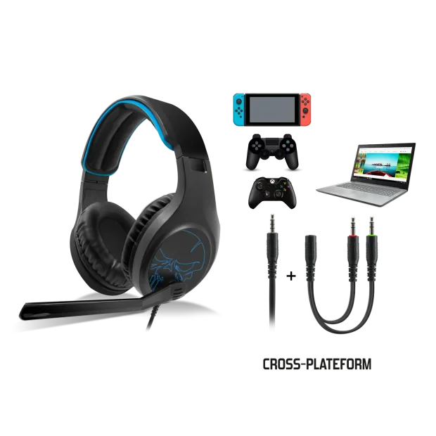 Casti Audio Gaming Spirit of Gamer pentru PS4/Xbox/Nintendo Microfon si Jack 3.5mm Negru