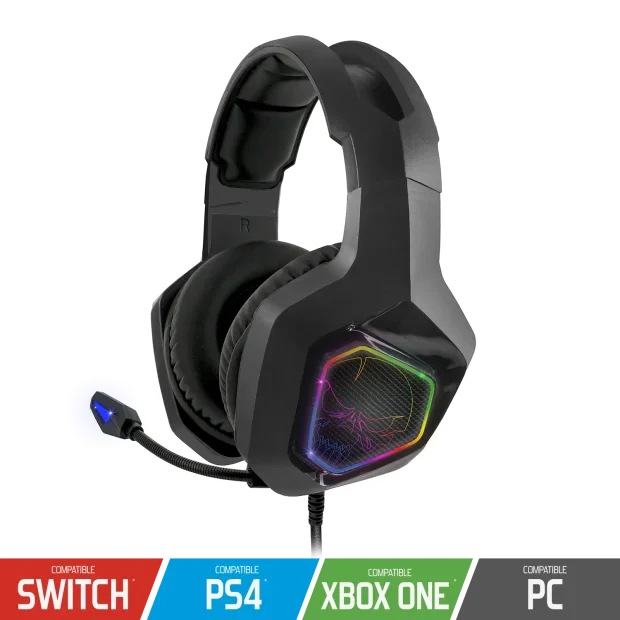 Casti Audio Gaming Spirit of Gamer Pro-H50 RGB pentru PS4/Xbox/Nintendo Microfon si Jack 3.5mm Negru