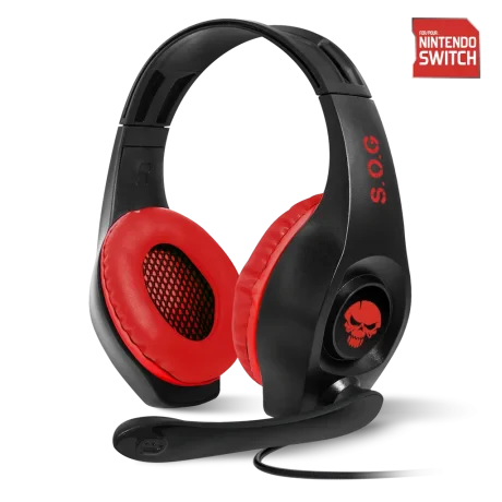 Casti Audio Gaming Spirit of Gamer Pro-NH5 pentru Nintendo Switch Microfon si Jack 3.5mm Rosu