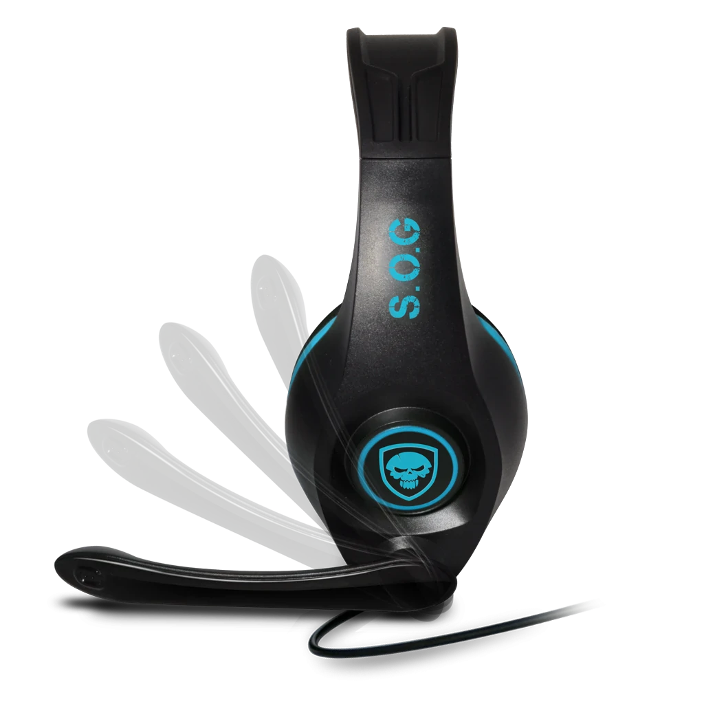 Casti Audio Gaming Spirit of Gamer Pro-SH5 pentru PS4  Microfon si Jack 3.5mm Albastru thumb
