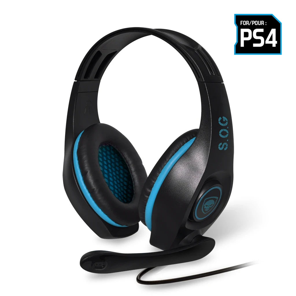 Casti Audio Gaming Spirit of Gamer Pro-SH5 pentru PS4  Microfon si Jack 3.5mm Albastru thumb