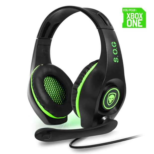 Casti Audio Gaming Spirit of Gamer Pro-XH5 pentru Xbox One Microfon si Jack 3.5mm Verde