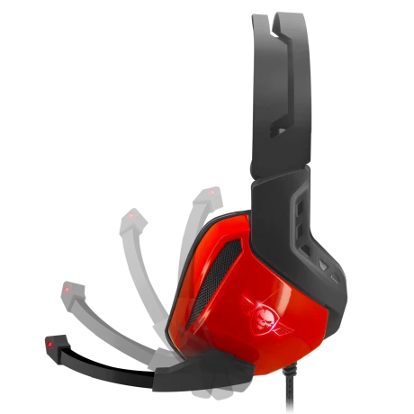 Casti Gaming Audio Spirit of Gamer Xpert-H100 Helmet Virtual 7.1 Output Usb Rosu