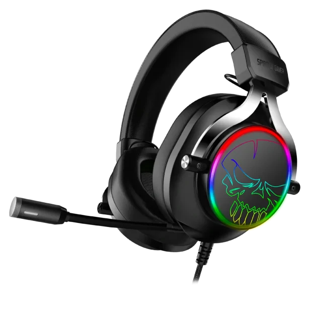 Casti Gaming Audio Spirit of Gamer Xpert-H600 RGB Helmet Virtual 7.1 Output Usb Negru