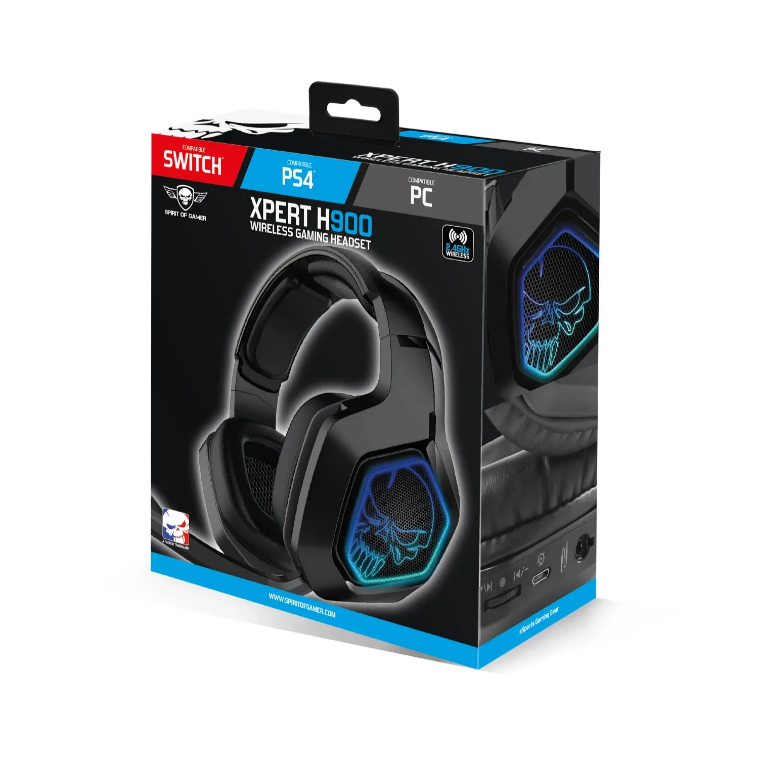 Casti Gaming Audio Spirit of Gamer Xpert-H900 Wireless pentru PS4/PS5 Negru