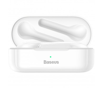 Casti Bluetooth Baseus TWS Encok  True Wireless BT 5.0 Alb thumb