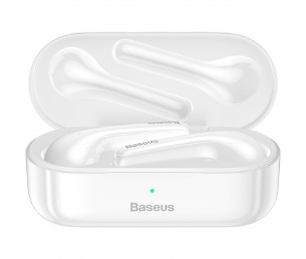 Casti Bluetooth Baseus TWS Encok  True Wireless BT 5.0 Alb thumb