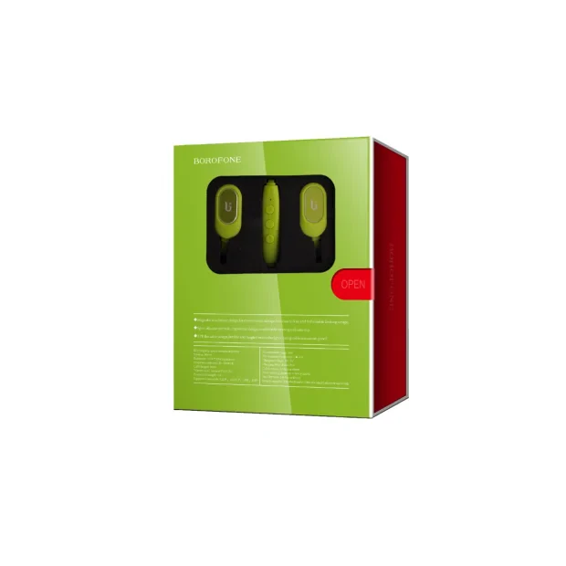 Casti Bluetooth Borofone BE2, Verzi
