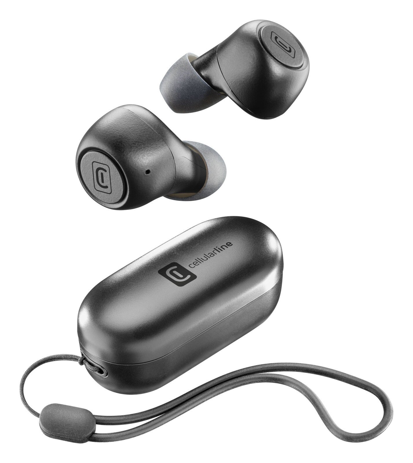 Casti Bluetooth Cellularline True Wireless Negru thumb