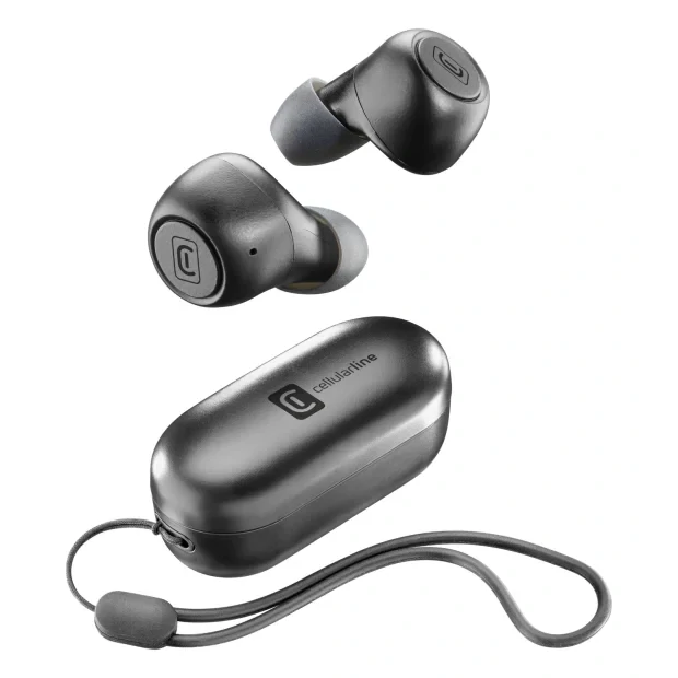 Casti Bluetooth Cellularline True Wireless Negru