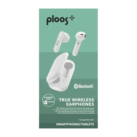 Casti Bluetooth Cellularline Ploos True Wireless Alb