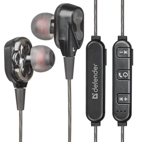 Casti Bluetooth Defender FreeMotion B640 Wireless BT 5.0 Negru