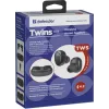 Casti Bluetooth Defender Twins 635 TWS Wireless BT 4.2 Negru