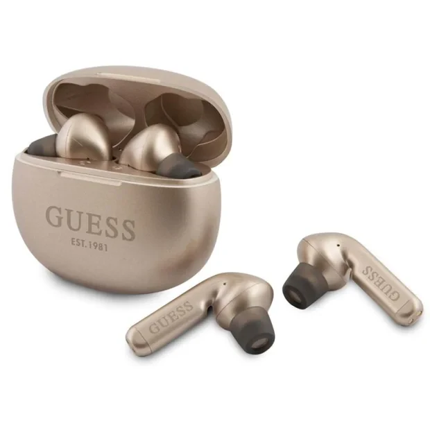 Casti Bluetooth Guess True Wireless BT 5.0 Gold