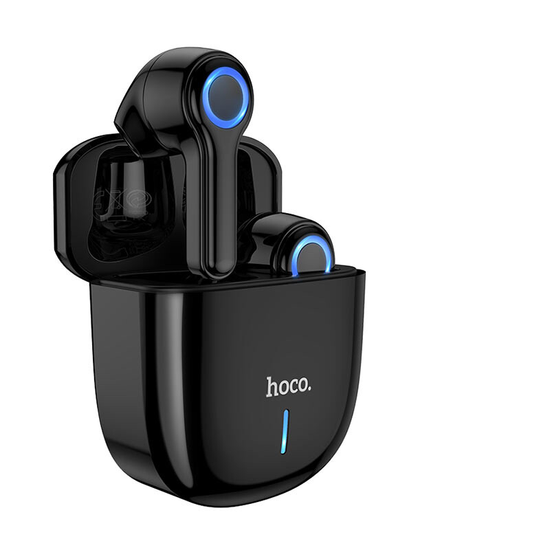 Casti Bluetooth Hoco Harmony TWS Wireless BT 5.0 Negru thumb