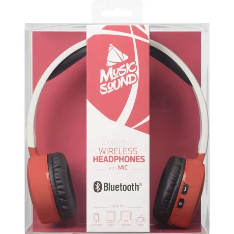 Casti Bluetooth Stereo Cellularline Microfon Rosu
