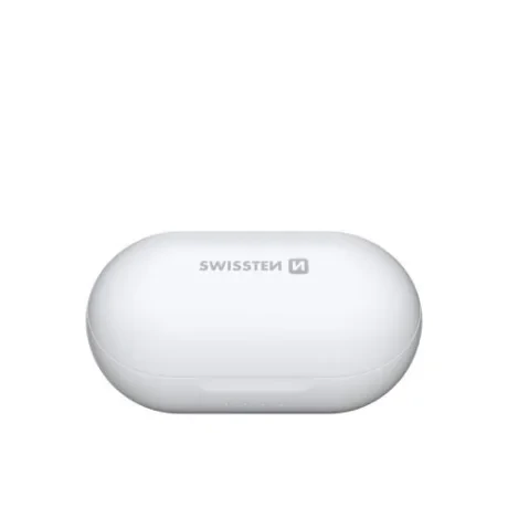 Casti Bluetooth Swissten TWS Stonebuds BT 5.0 Alb