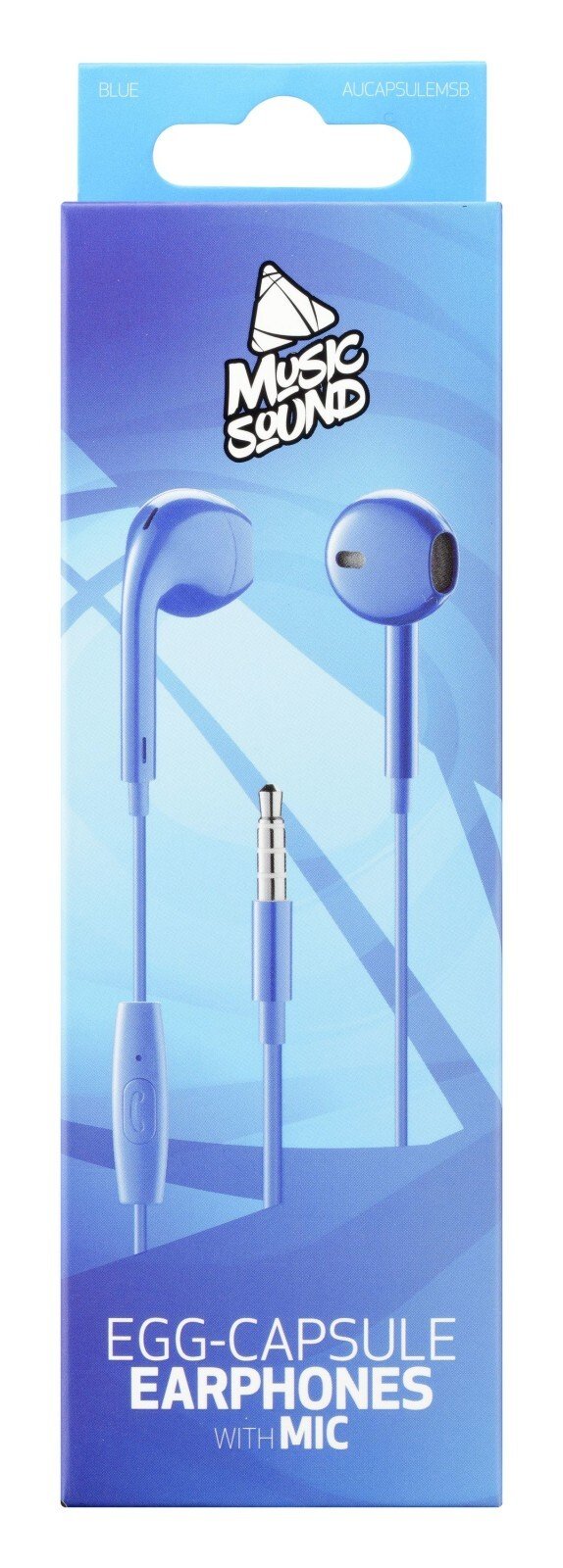 Casti cu Fir Cellularline Capsule Microfon Jack 3.5mm Albastru thumb