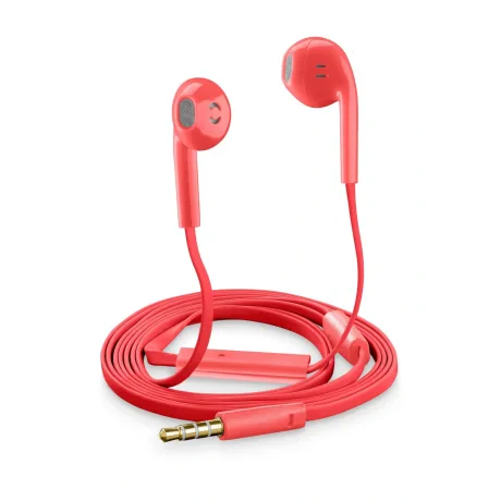 Casti cu Fir Cellularline SLUGSMARTP Microfon Jack 3.5mm Rosu