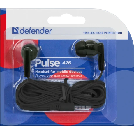 Casti cu Fir Defender Pulse 426 Jack 3.5mm 1.2m Negru