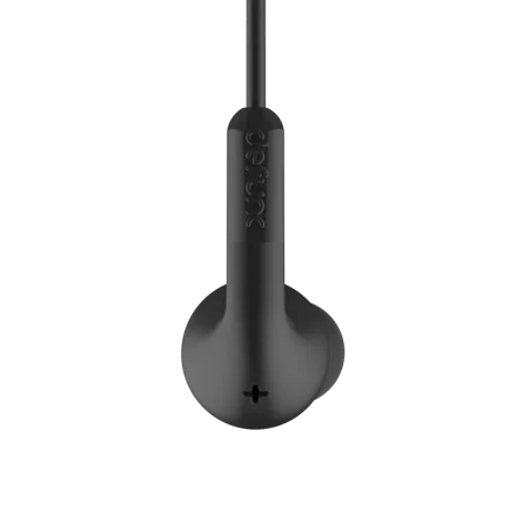 Casti cu Fir DeFunc + Music Microfon Jack 3.5mm BT 4.0 Negru