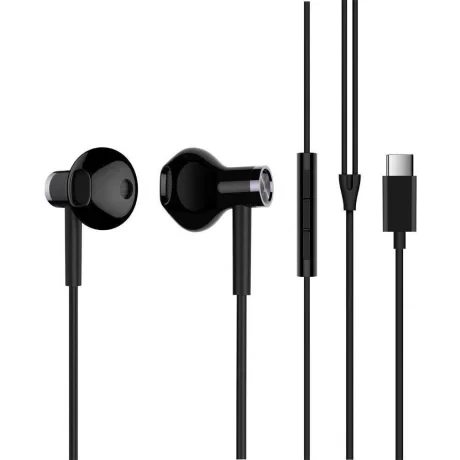 Casti cu Fir Xiaomi Mi Dual Driver Input Type C Negru