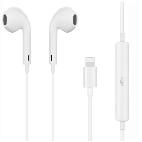 Casti lightning Alb L7 Plus Hoco