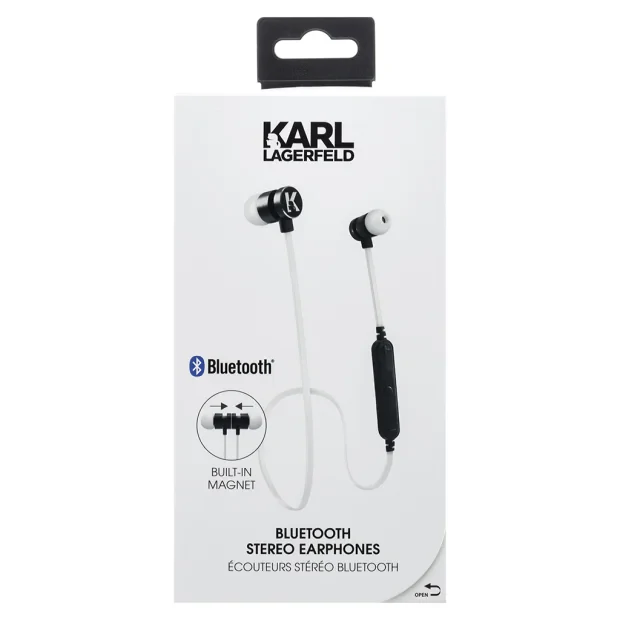 Casti Stereo Bluetooth Karl Lagerfeld Bluetooth CGBTE07 Alb