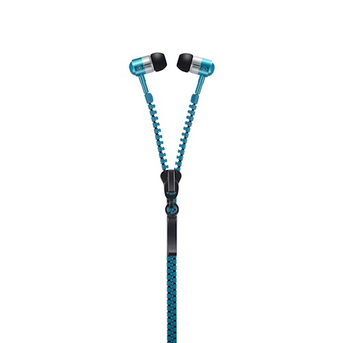 Casti tip fermoar in-ear Forever, jack 3.5mm, Albastru thumb