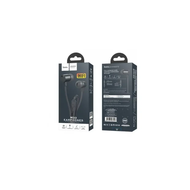 Casti universale cu microfon, Hoco M33 Gri