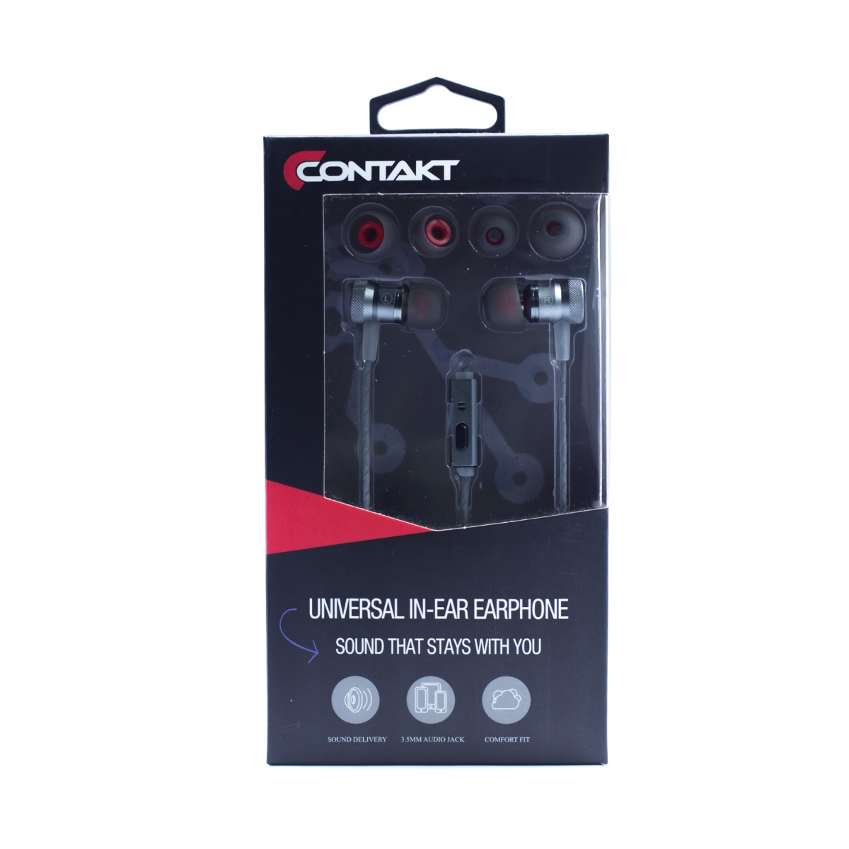 Casti universale in-ear Contakt Gri thumb