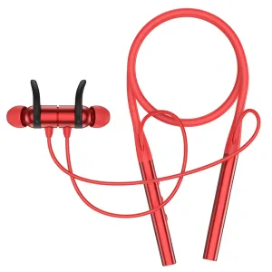 Casti Wireless Hoco S18 Glamor Sports BT 4.2 cu Port de Incarcare Micro Usb Rosu