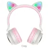 Casti Wireless Hoco W27 Cat Ear BT 5.0 Roz