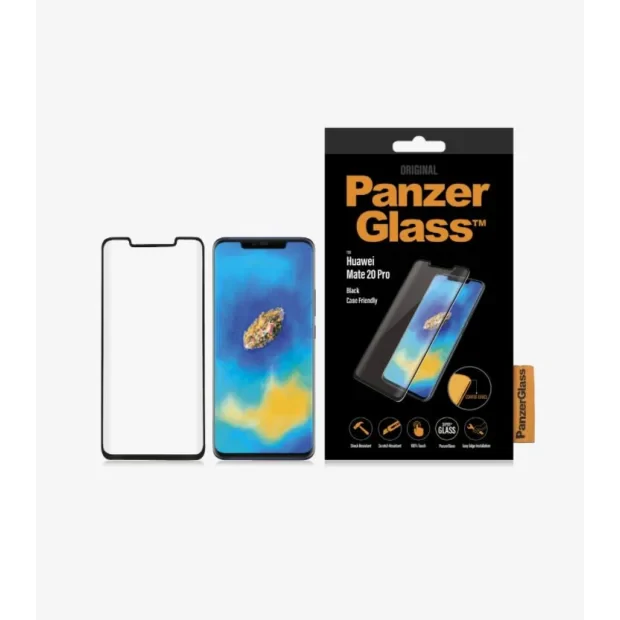 Folie Sticla Antisoc PanzerGlass pentru Huawei Mate 20 Pro Negru