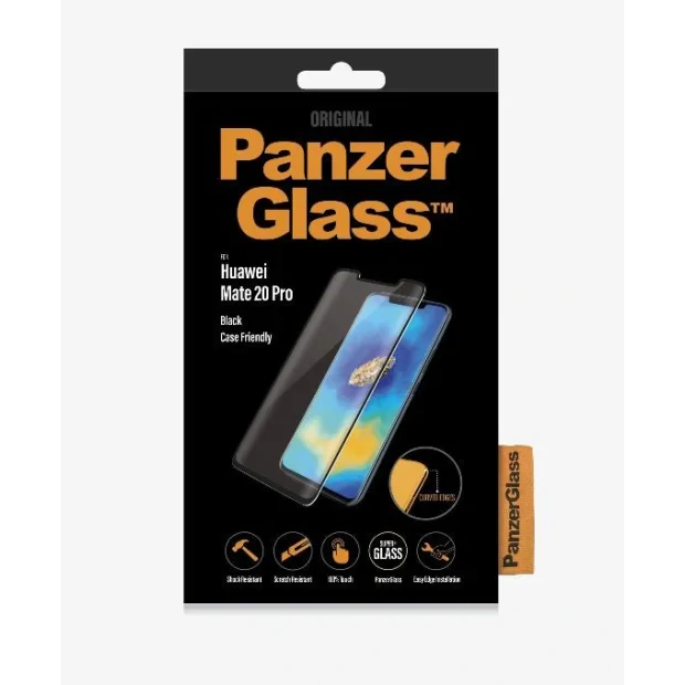 Folie Sticla Antisoc PanzerGlass pentru Huawei Mate 20 Pro Negru