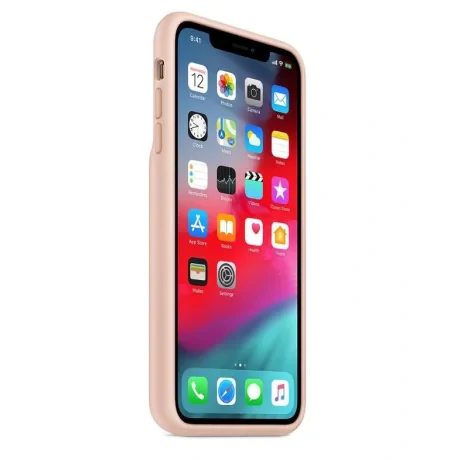 Husa Cover Silicone Apple Smart Battery pentru iPhone X/XS Pink Sand