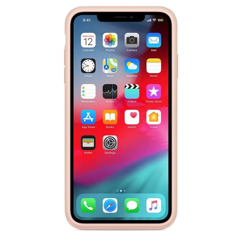 Husa Cover Silicone Apple Smart Battery pentru iPhone X/XS Pink Sand thumb