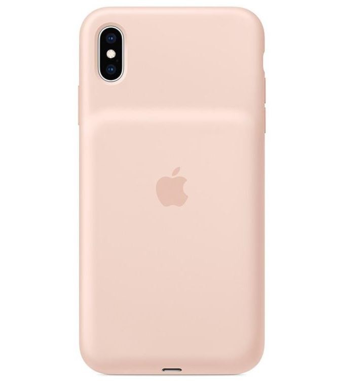 Husa Cover Silicone Apple Smart Battery pentru iPhone XS Max Pink Sand thumb