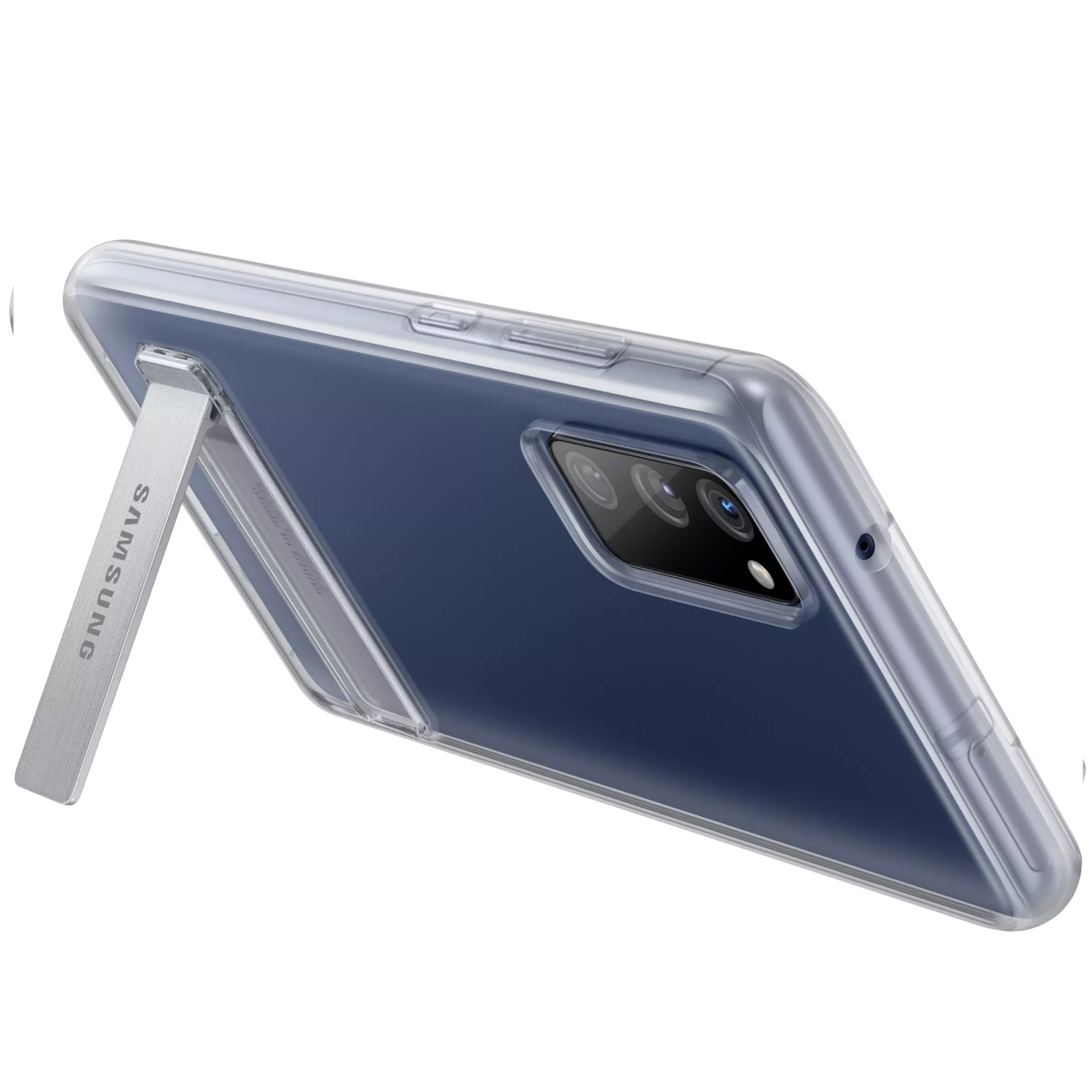 Husa Cover Hard Standing Cover pentru Samsung Galaxy S20 FE, Clear thumb