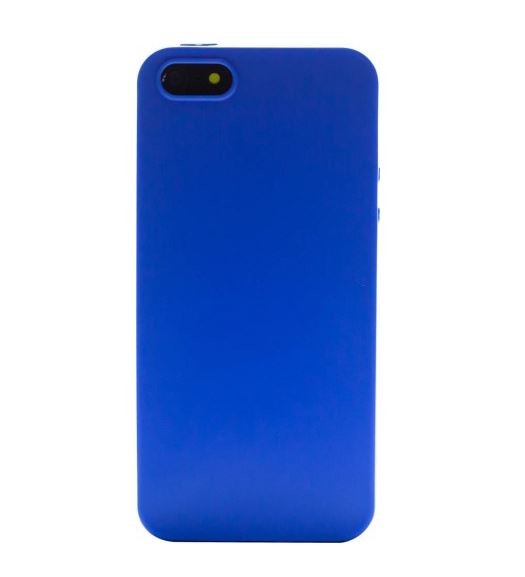 Husa Silicon Slim iPhone 5/5S Albastru Mat thumb