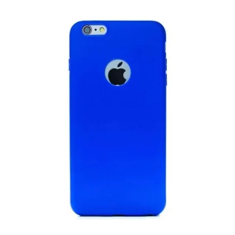Husa Silicon iPhone 6 Plus  Albastru Mat