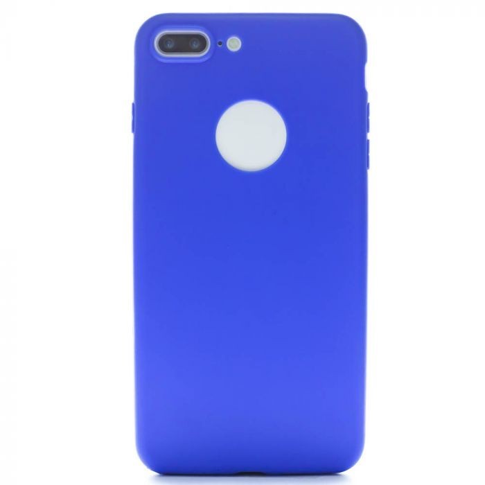 Husa Silicon Slim pentru iPhone 7/8 Plus Albastru Mat thumb